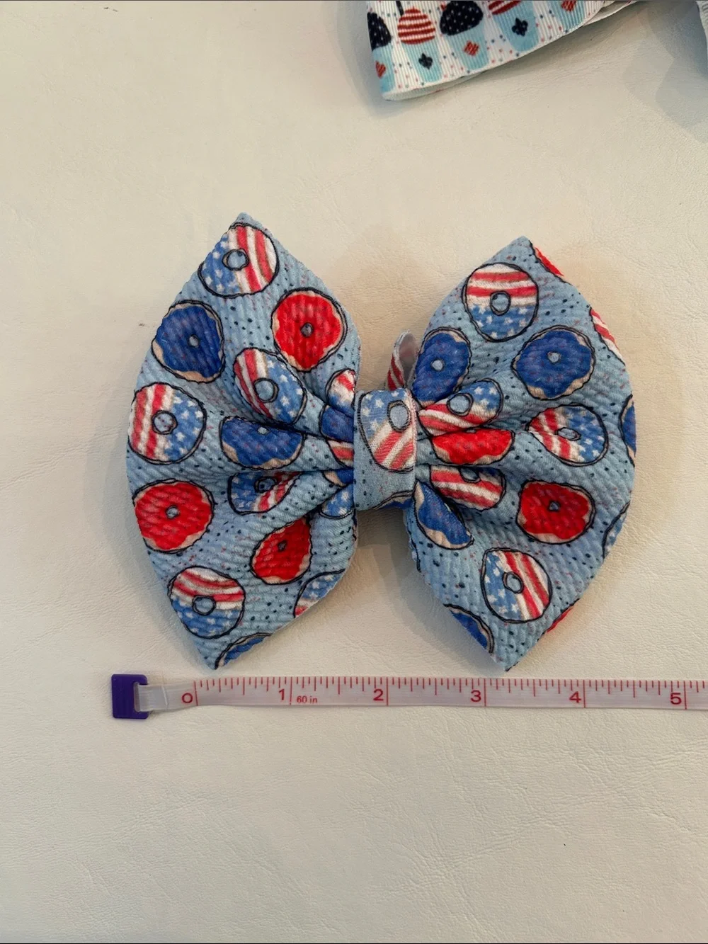 Patriotic Red, White & Blue Kids Hair Bows